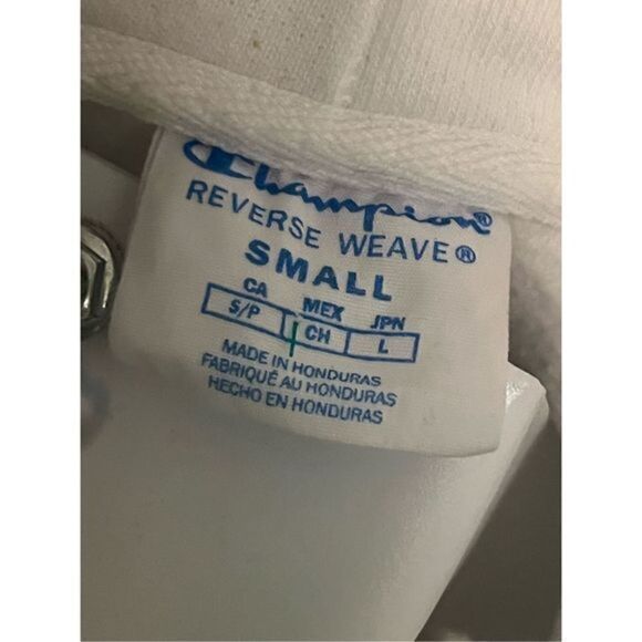 Vintage Champion Reverse Weave White Hoodie. Size Small. Super CLEAN - Picture 2 of 5